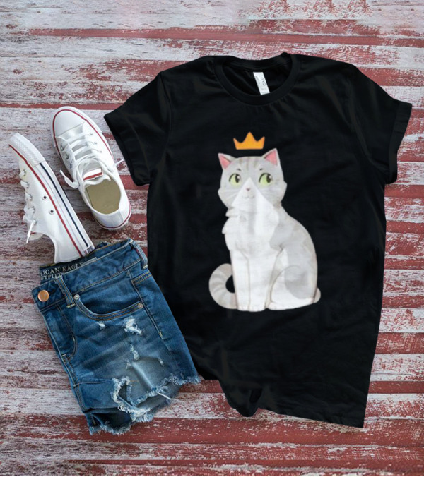 Goodtimeswithscar Jellie Cat With Crown T-Shirt