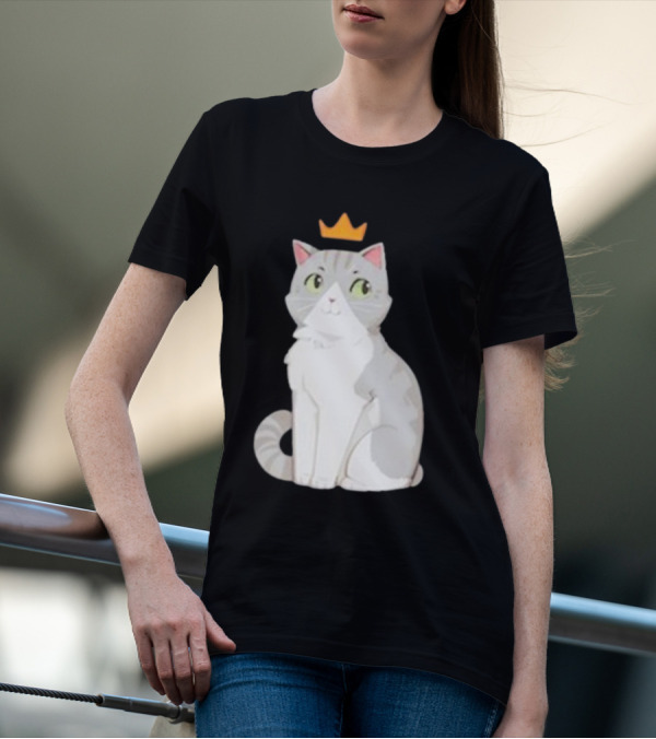 Goodtimeswithscar Jellie Cat With Crown T-Shirt