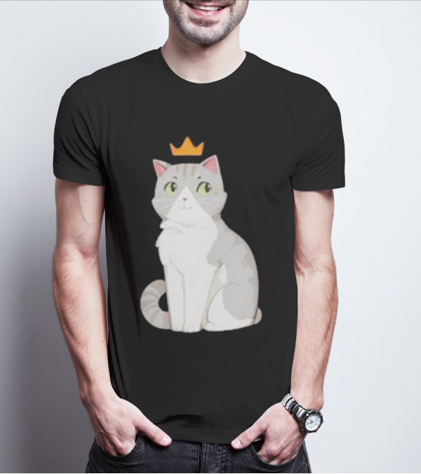 Goodtimeswithscar Jellie Cat With Crown T-Shirt