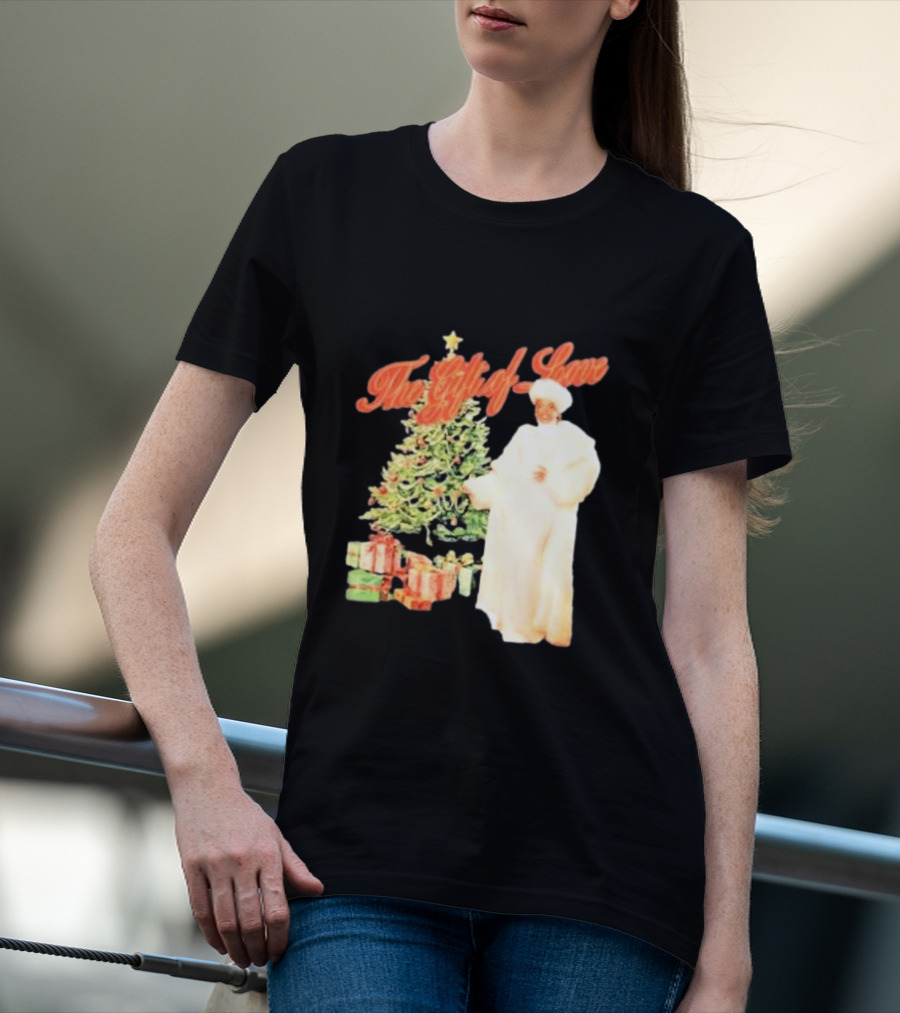 The Gift Of Love Christmas Tree Retro Style Jennifer Hudson T-Shirt
