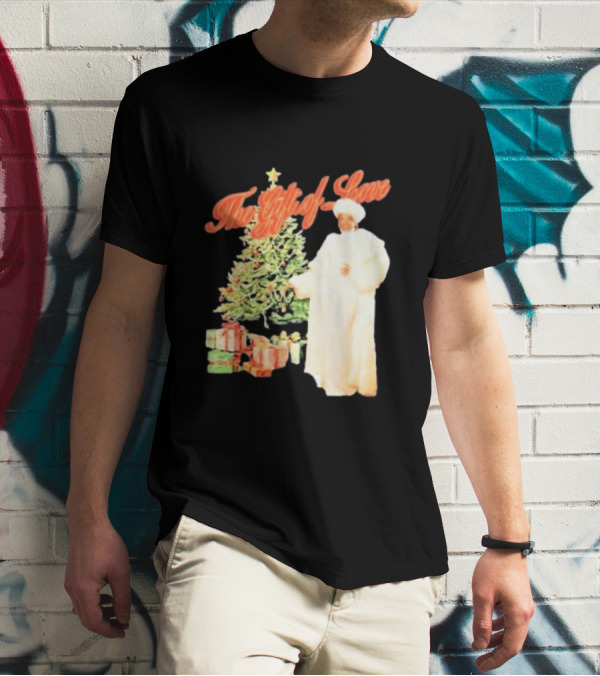 The Gift Of Love Christmas Tree Retro Style Jennifer Hudson T-Shirt