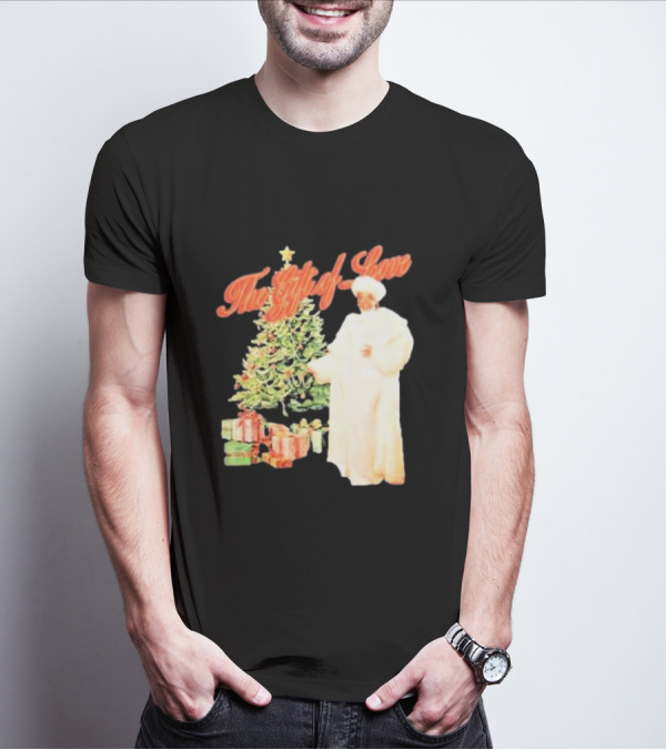 The Gift Of Love Christmas Tree Retro Style Jennifer Hudson T-Shirt