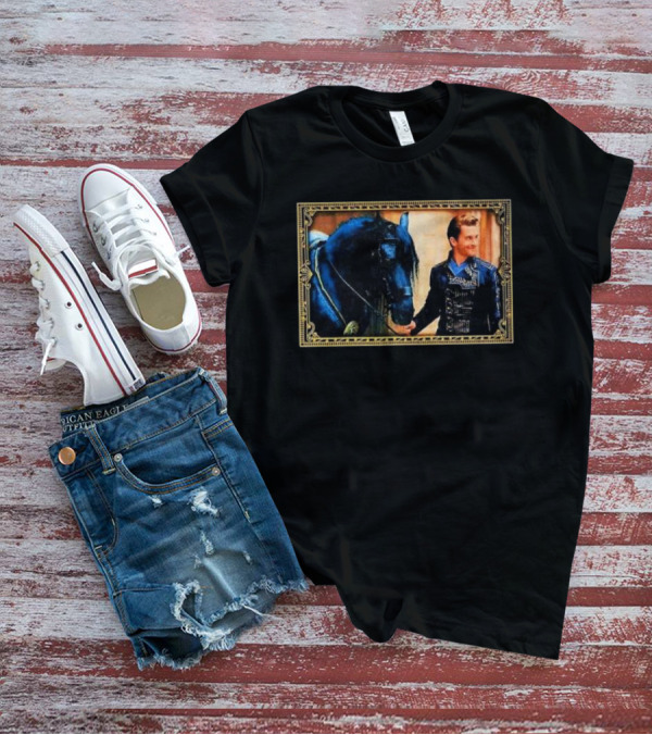 Wicked Fiyero Frame With Dark Horse And Male Figure In Ornate Border T-Shirt