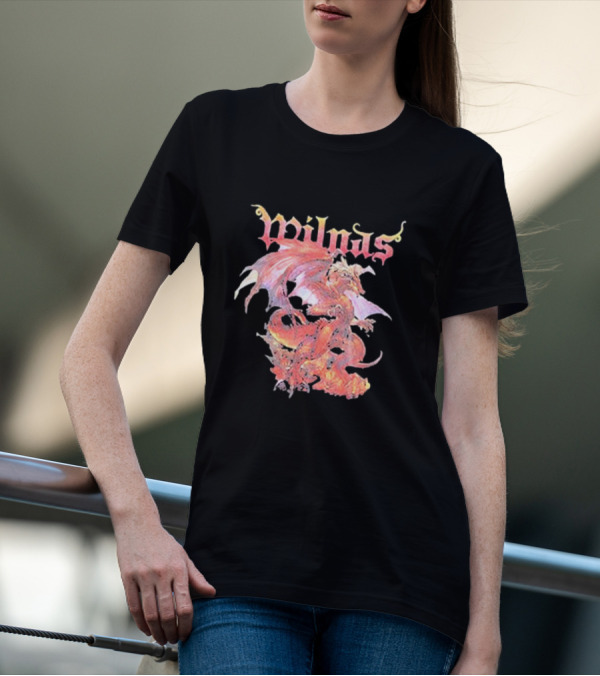 Wilnas Dragon Heavy Metal Fantasy T-Shirt