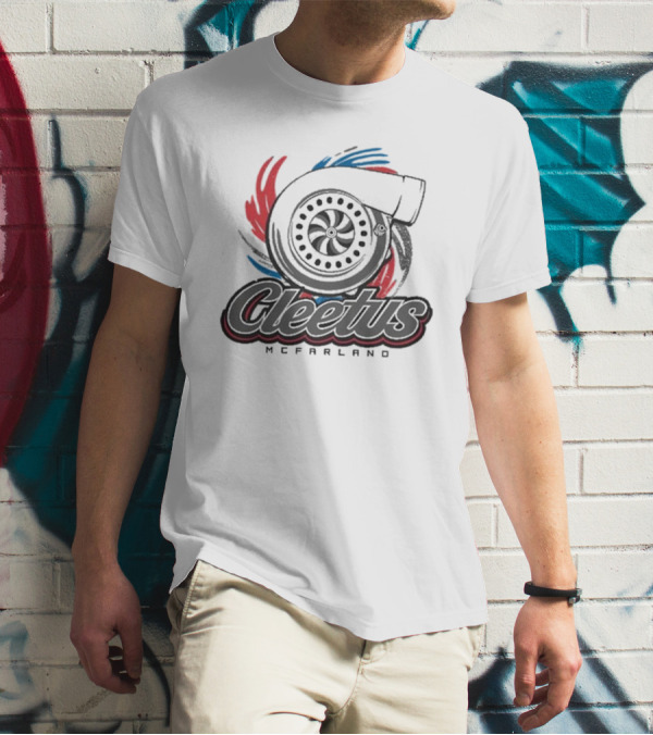 Cleetus Mcfarland Turbocharger Logo Cleetus Turbo T-Shirt