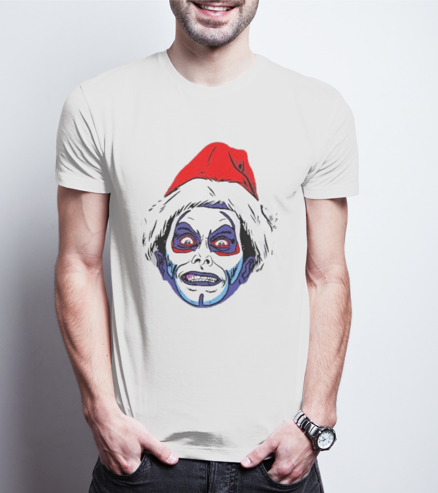 Danhausen Christmashausen Santa Face T-Shirt