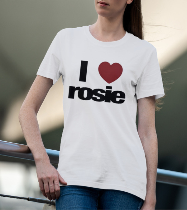 I Love Rosie Heart Text T-Shirt