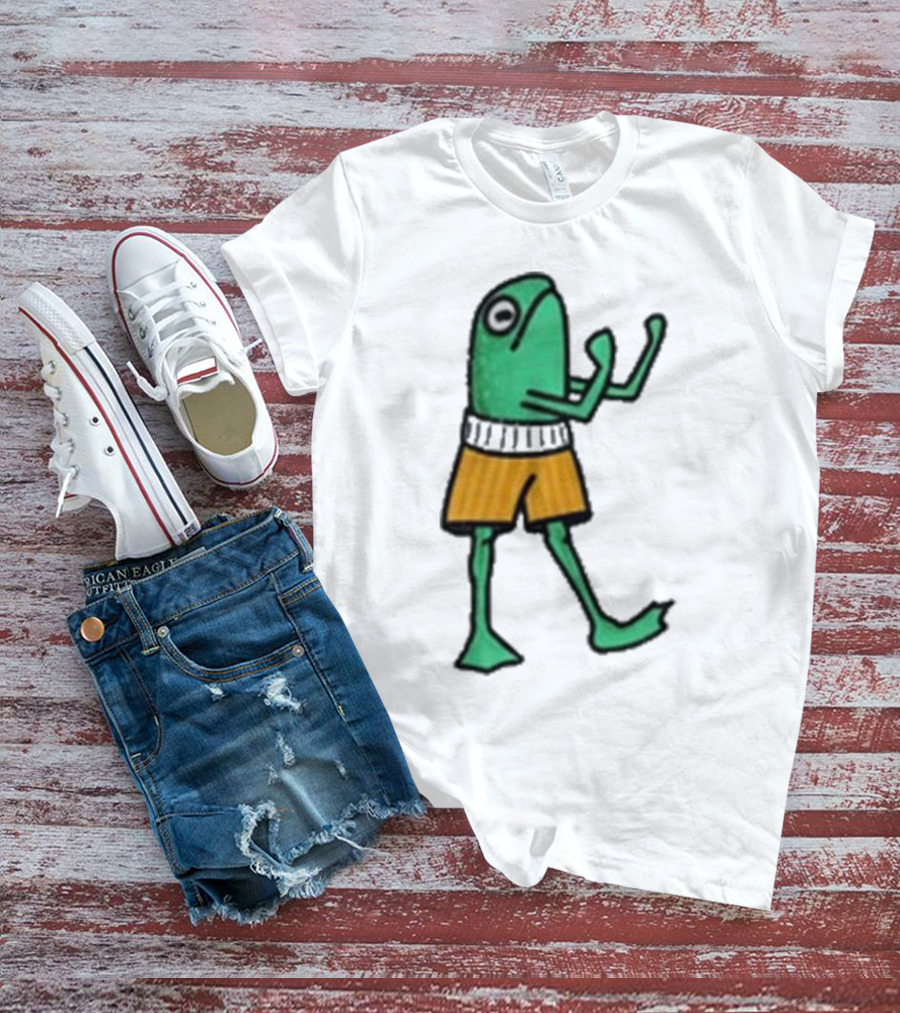 K45ink Frog Boxer Fighter In Shorts T-Shirt