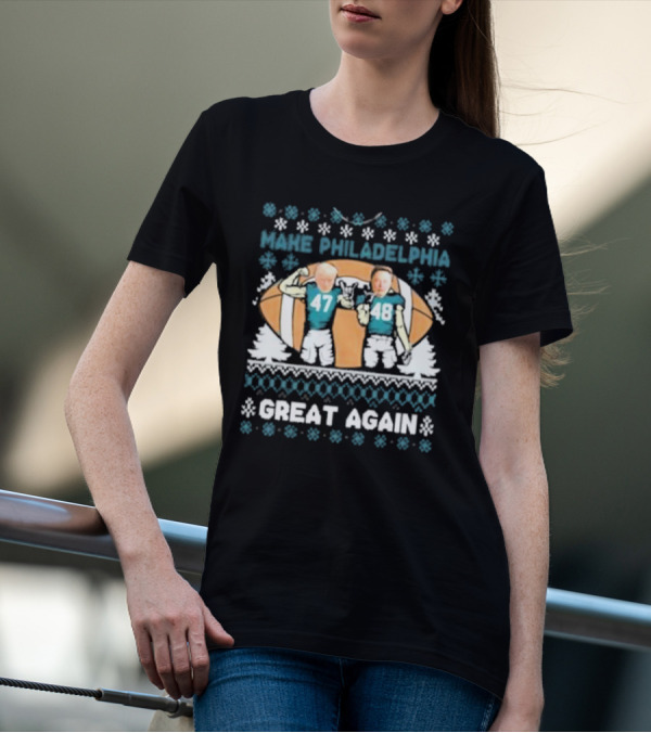 Make Philadelphia Great Again Football Snowflakes T-Shirt