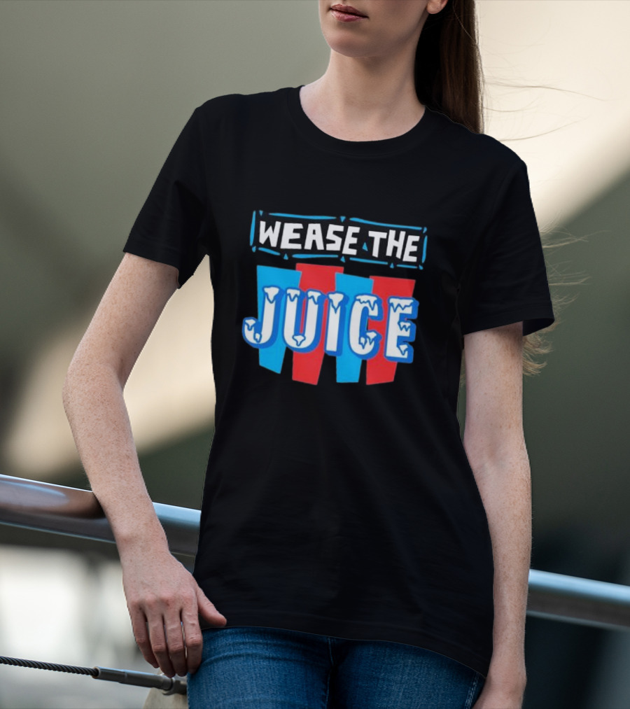 Wease The Juice 90s Style Retro Text T-Shirt
