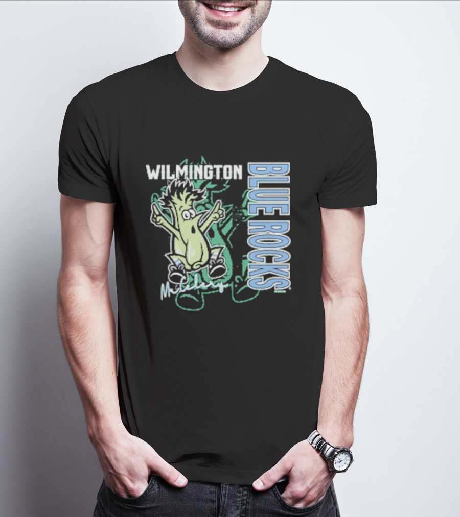 Wilmington Blue Rocks Mr. Celery Character T-Shirt