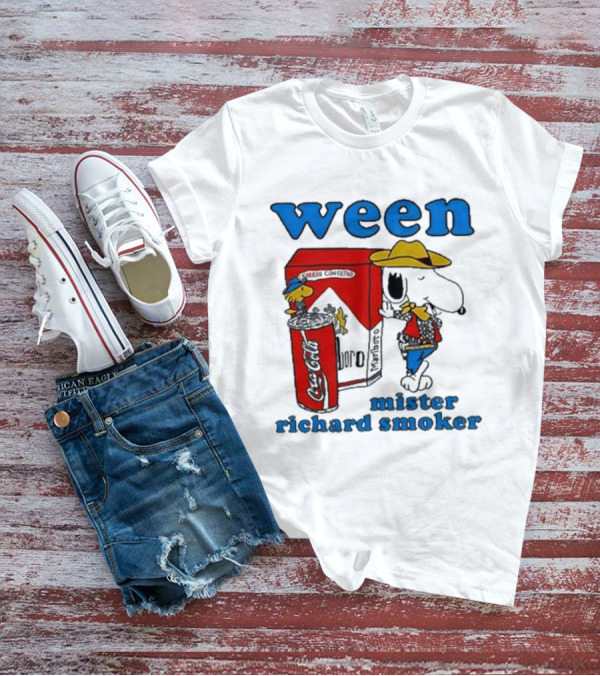Ween Mister Richard Smoker Snoopy Coca-Cola Marlboro T-Shirt