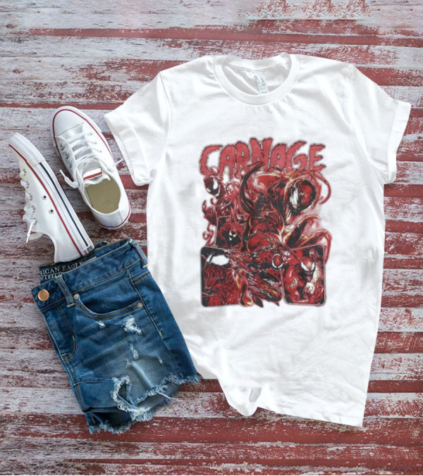 Carnage Supervillain Comic Panel T-Shirt