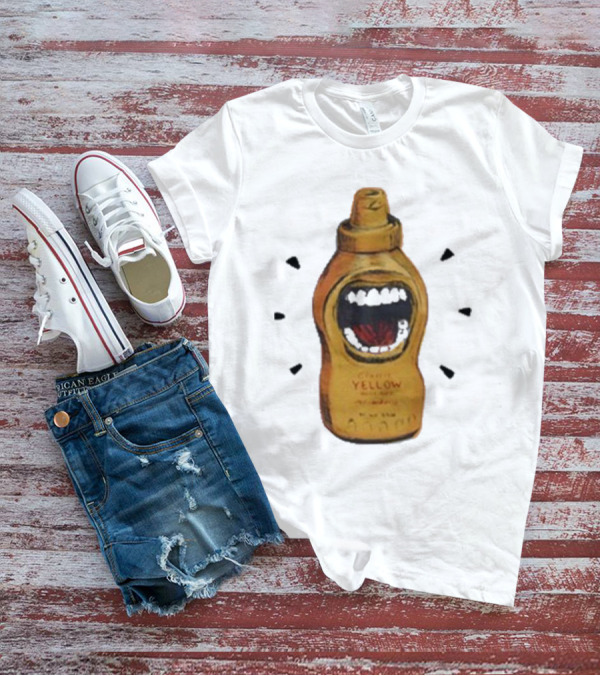 Mcfreakery Classic Yellow Mustard Bottle With Mouth T-Shirt