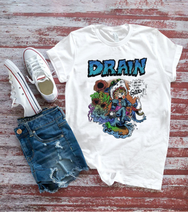DRAIN Life's Hard But I Got It Good Skater Duck Bombs T-Shirt