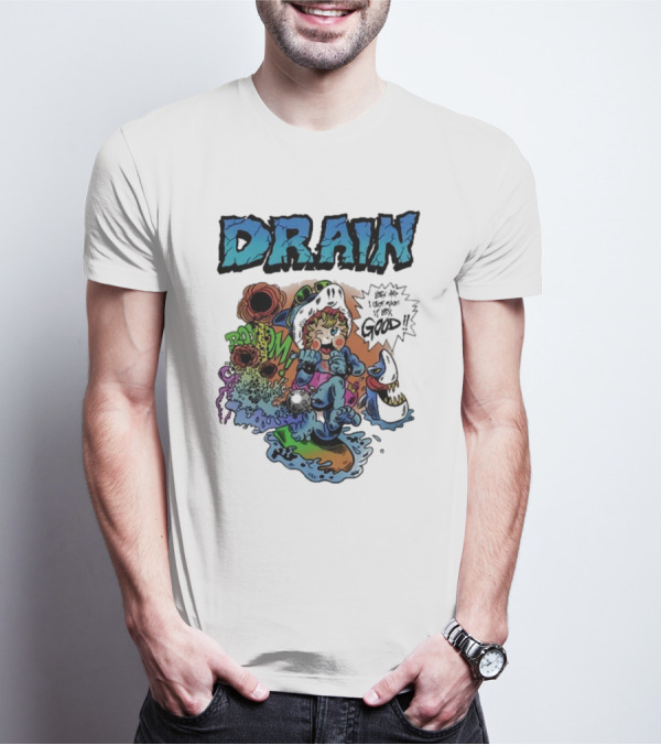 DRAIN Life's Hard But I Got It Good Skater Duck Bombs T-Shirt
