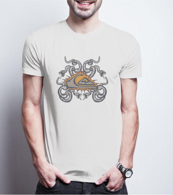 Quiksilver Snake Crest Mor Sun Wave T-Shirt