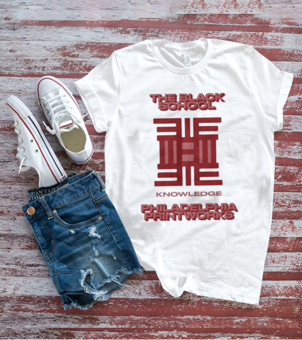 The Black School Knowledge Emblem Philadelphia Printworks T-Shirt