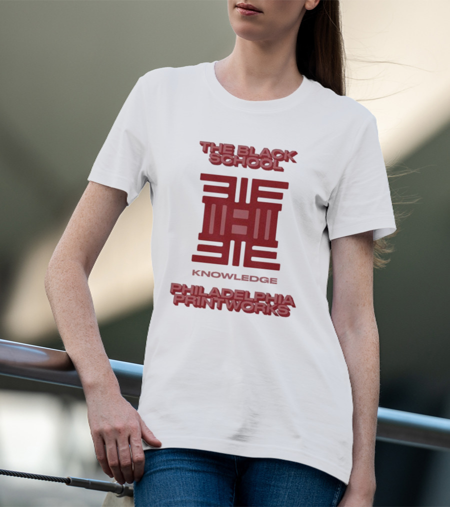 The Black School Knowledge Emblem Philadelphia Printworks T-Shirt