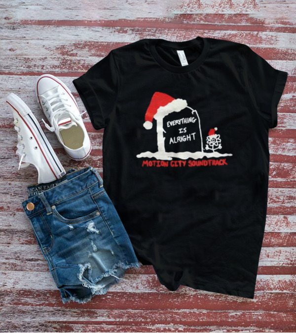 Motion City Soundtrack Everything Is Alright Santa Gravestone T-Shirt