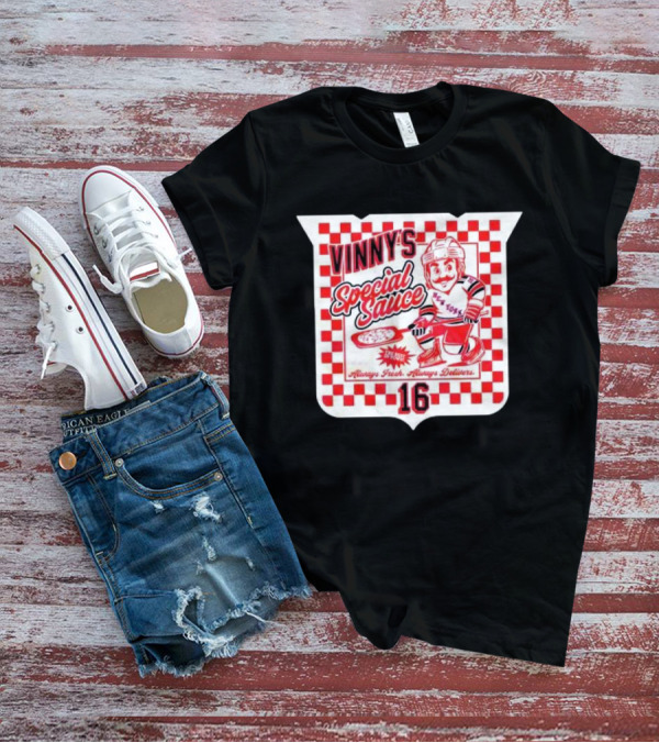 Vinny's Special Sauce Always Fresh Always Delivers New York Hockey 16 T-Shirt