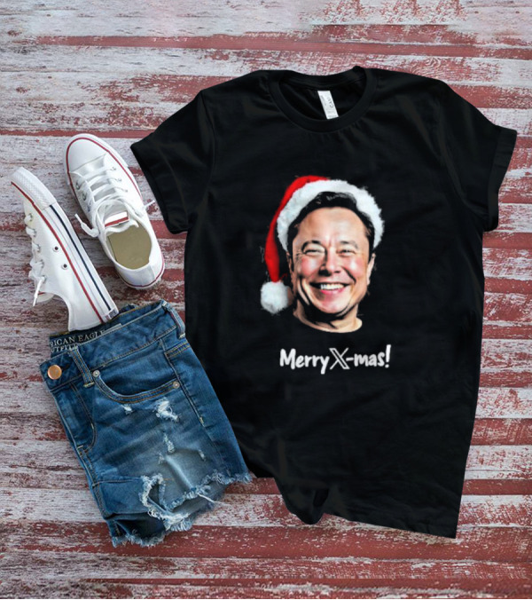Eleon Musk Merry X-mas Santa Claus Christmas T-Shirt
