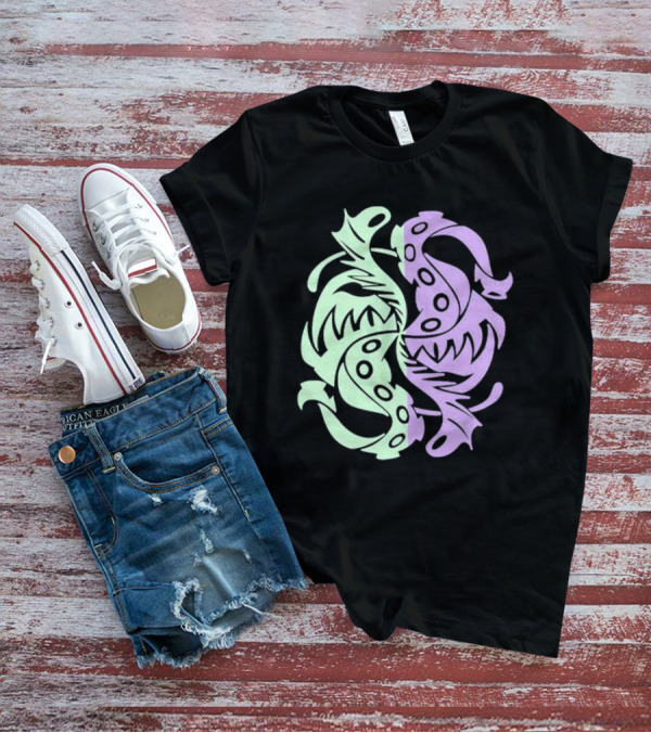 Envy Sigil Green And Purple Tribal Yin Yang T-Shirt