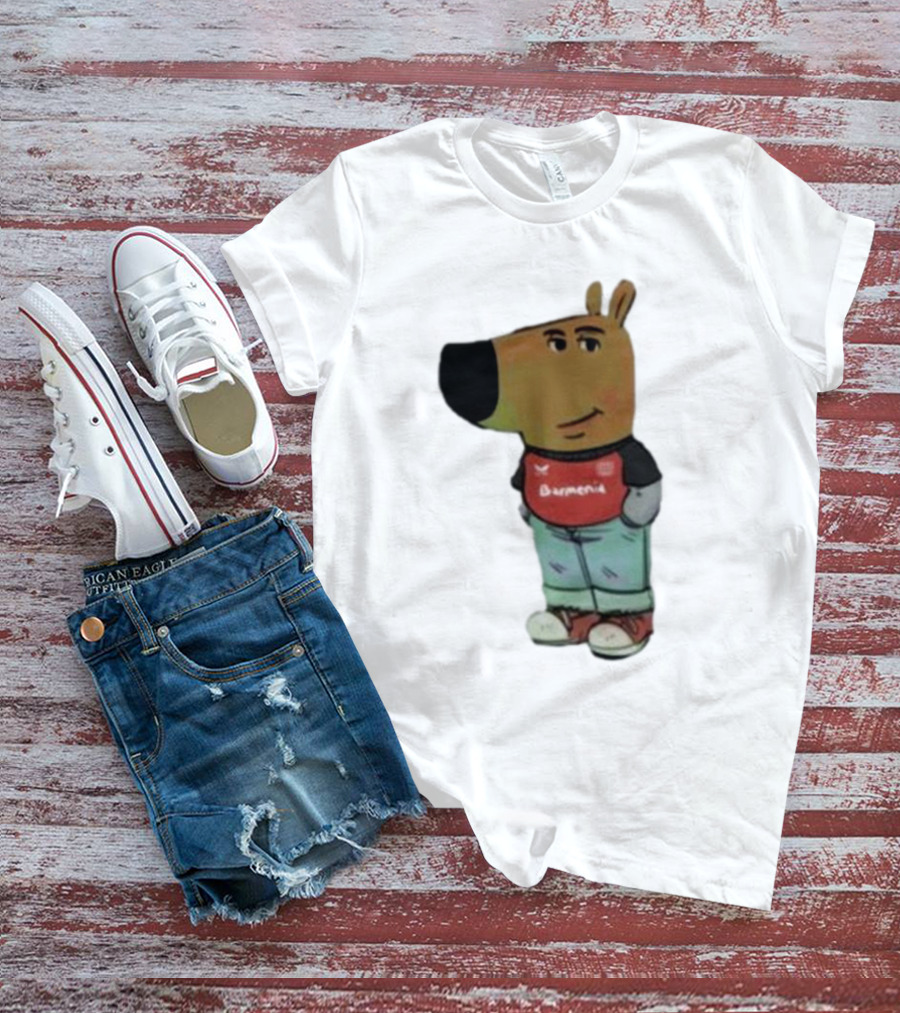 Chill Guy Dog Bayer 04 Leverkusen Mascot Wearing Red Black T-Shirt