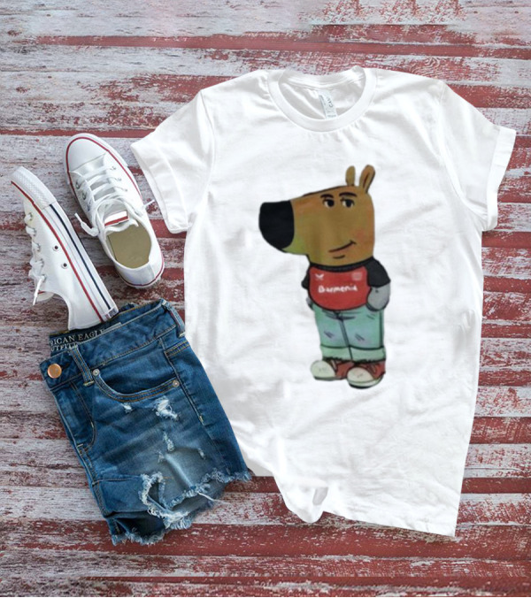 Chill Guy Dog Bayer 04 Leverkusen Mascot Wearing Red Black T-Shirt