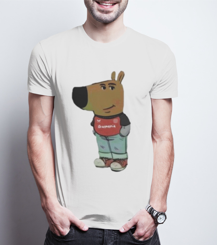 Chill Guy Dog Bayer 04 Leverkusen Mascot Wearing Red Black T-Shirt