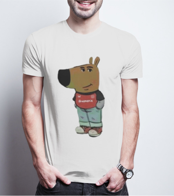 Chill Guy Dog Bayer 04 Leverkusen Mascot Wearing Red Black T-Shirt