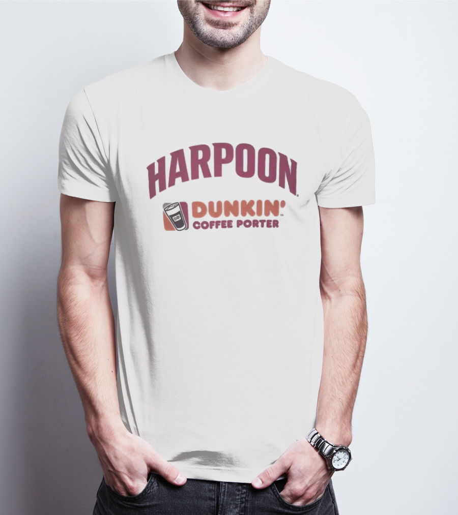 HARPOON Dunkin' Coffee Porter Collaboration T-Shirt
