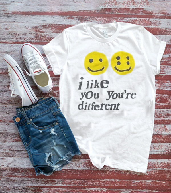 Cactus Plant Flea Market I Like You You're Different Smiley Faces T-Shirt