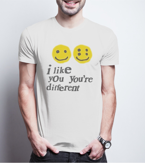 Cactus Plant Flea Market I Like You You're Different Smiley Faces T-Shirt