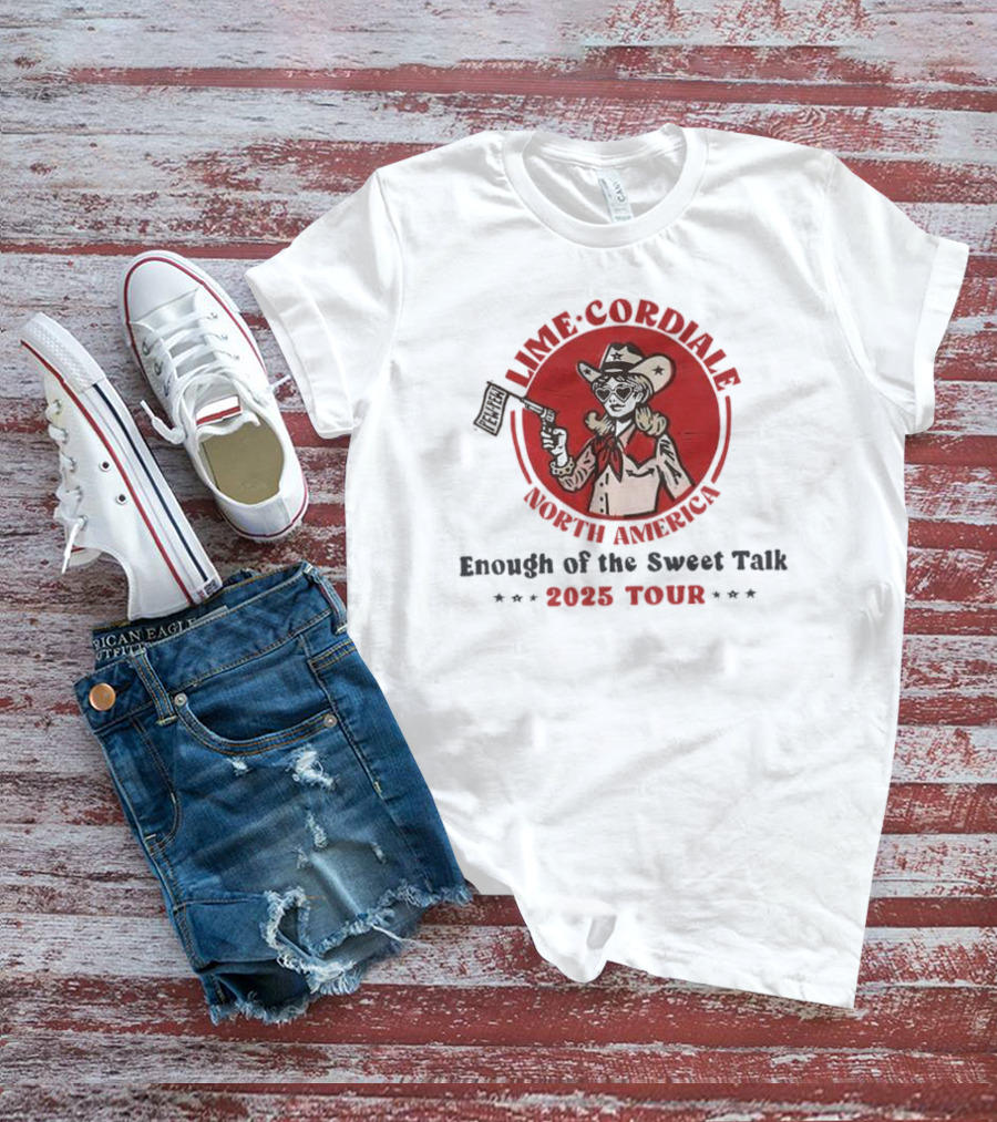 Lime Cordiale North America Enough Of The Sweet Talk 2025 Tour T-Shirt
