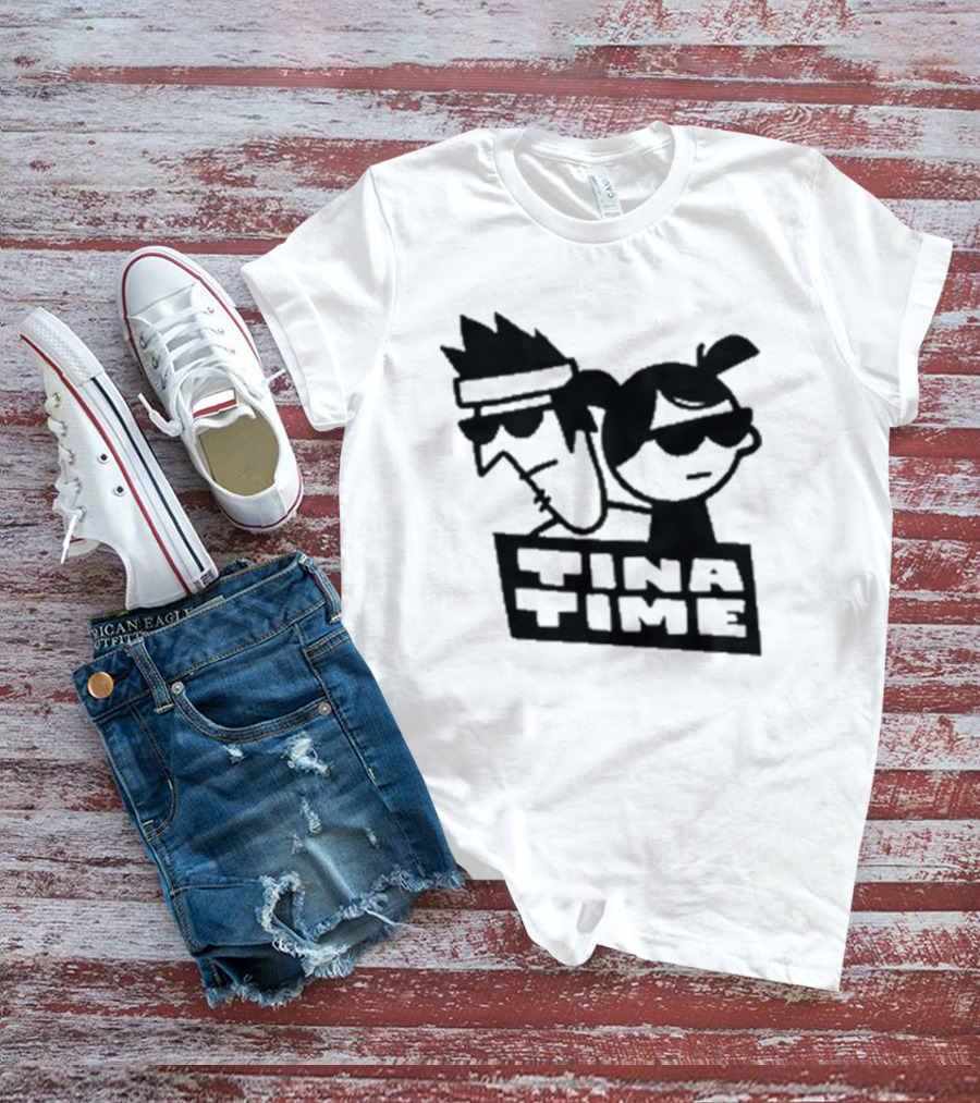 Tina Time Cool Cartoon Duo With Sunglasses T-Shirt