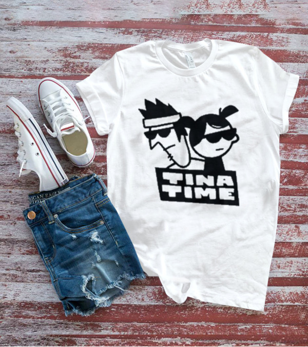 Tina Time Cool Cartoon Duo With Sunglasses T-Shirt