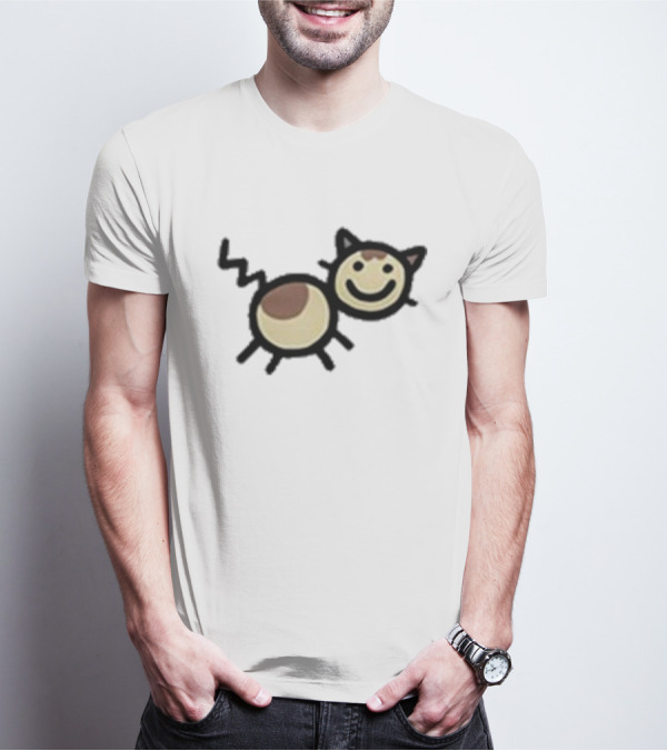 Mummy Joe Cheese Puff Cat Drawing T-Shirt