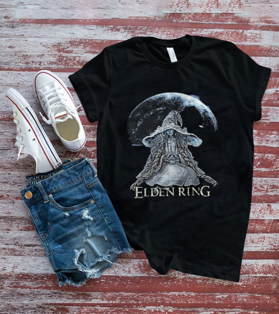 Ranni The Witch Elden Ring Fantasy Art Game Character Moon Magic T-Shirt
