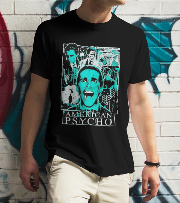 American Psycho Patrick Bateman I Simply Am Not There Collage T-Shirt