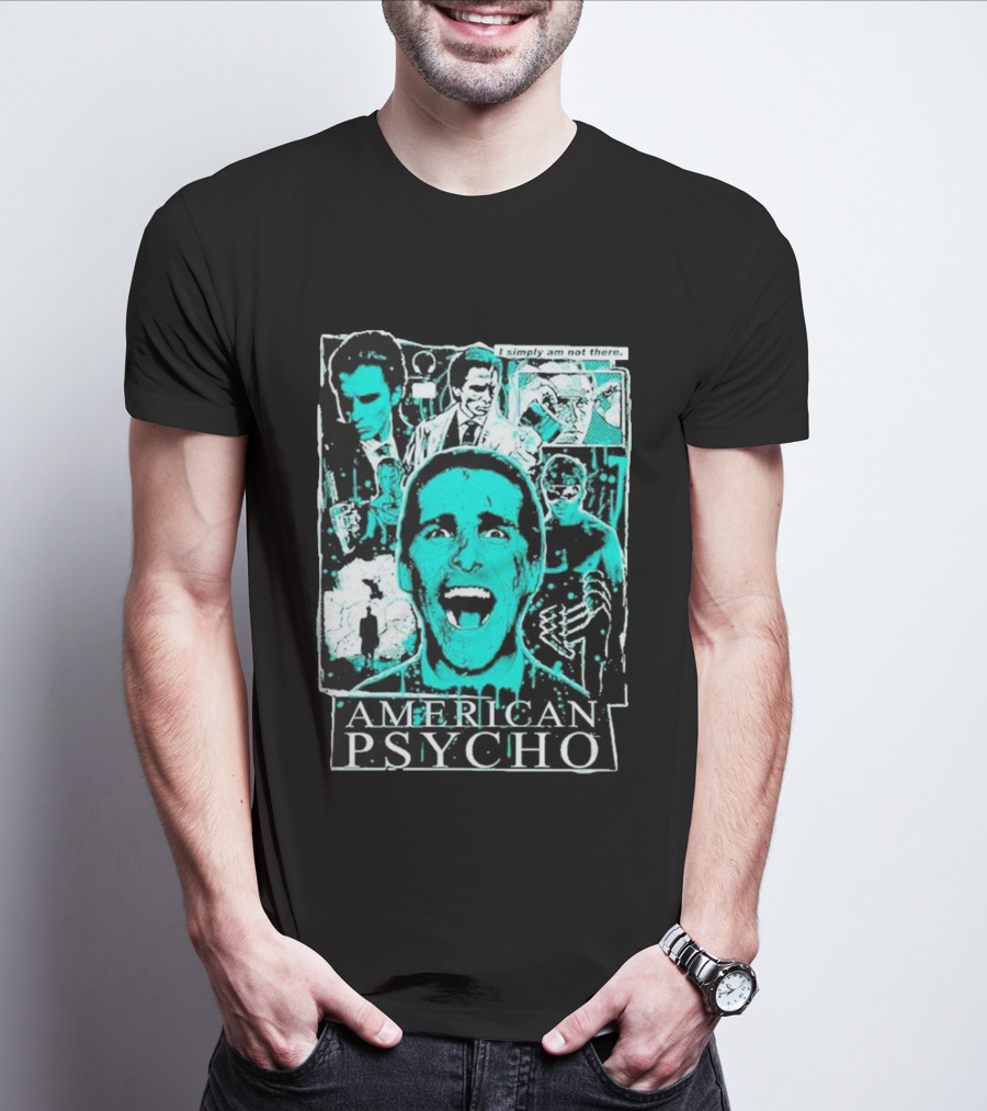 American Psycho Patrick Bateman I Simply Am Not There Collage T-Shirt