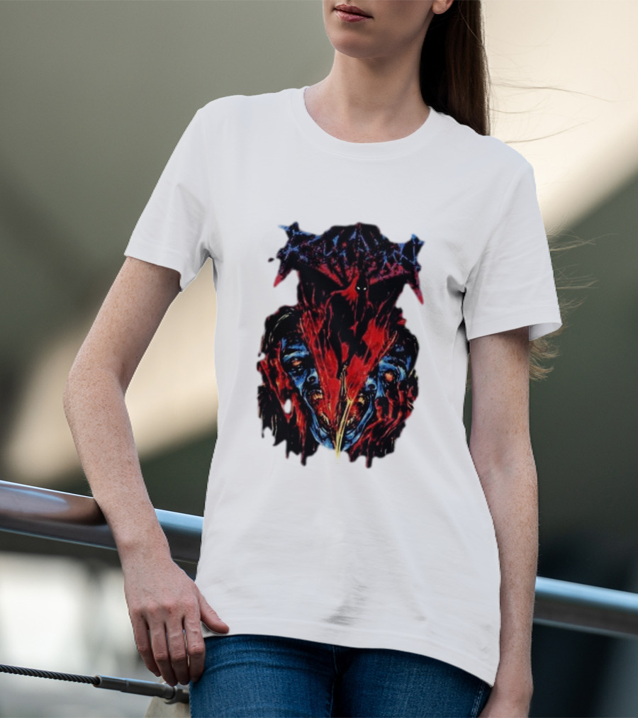 Revocation Nihilistic Violence Album Art Two Colossal Colorful Faces T-Shirt