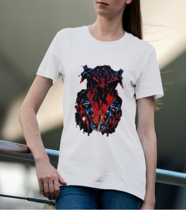 Revocation Nihilistic Violence Album Art Two Colossal Colorful Faces T-Shirt