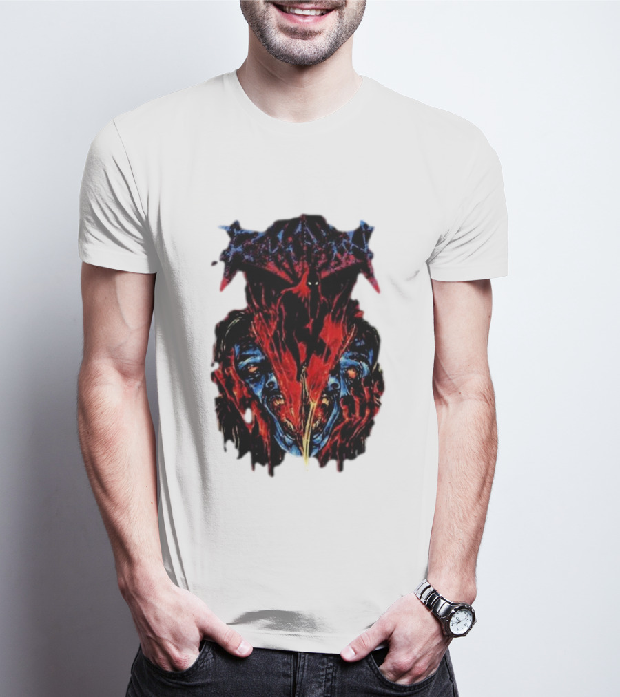 Revocation Nihilistic Violence Album Art Two Colossal Colorful Faces T-Shirt