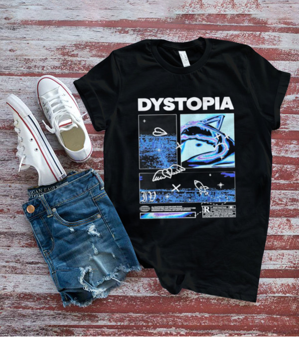 Dystopia Ivoxygen All Emotions In Ties Life Come To Live Shadows May Conceal But Light Never Fades Restricted T-Shirt