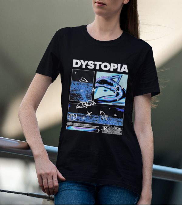 Dystopia Ivoxygen All Emotions In Ties Life Come To Live Shadows May Conceal But Light Never Fades Restricted T-Shirt