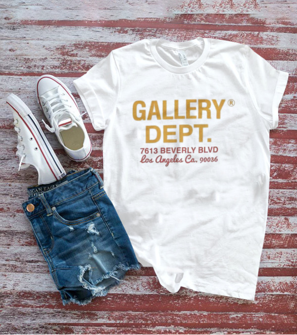 GALLERY DEPT 7613 BEVERLY BLVD Los Angeles Co. 90036 T-Shirt