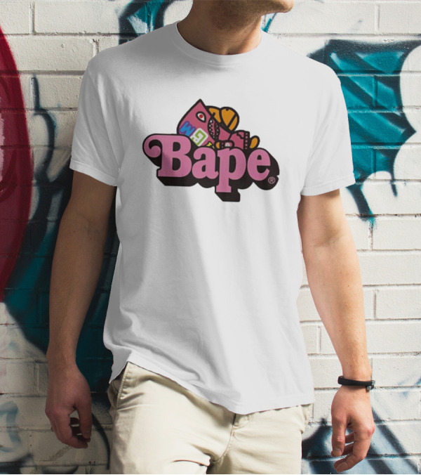 Bape Pink Shark Milo WGM T-Shirt
