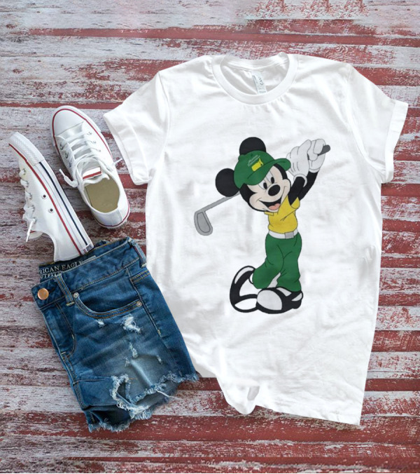 Mickey Mouse Golf Masters Tournament Iconic Swing T-Shirt