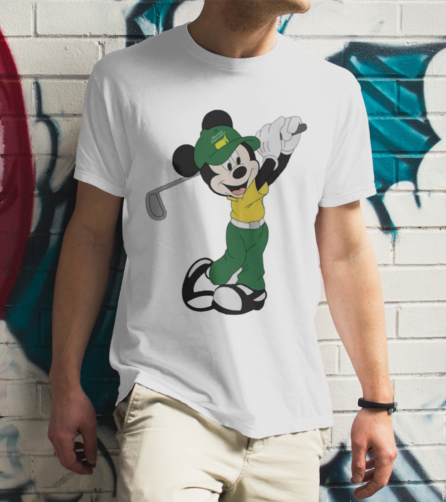 Mickey Mouse Golf Masters Tournament Iconic Swing T-Shirt